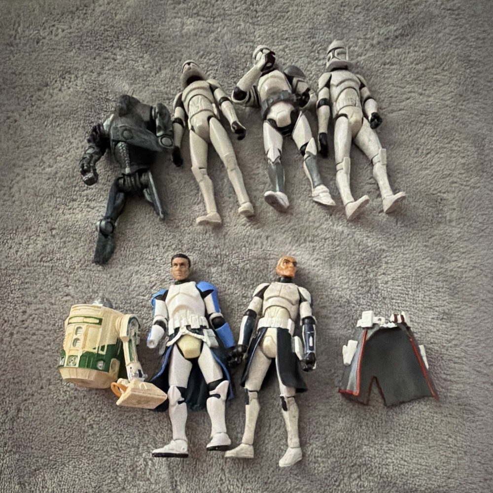 Hasbro Star Wars Clone Trooper Action Figure Lot 2005-2008